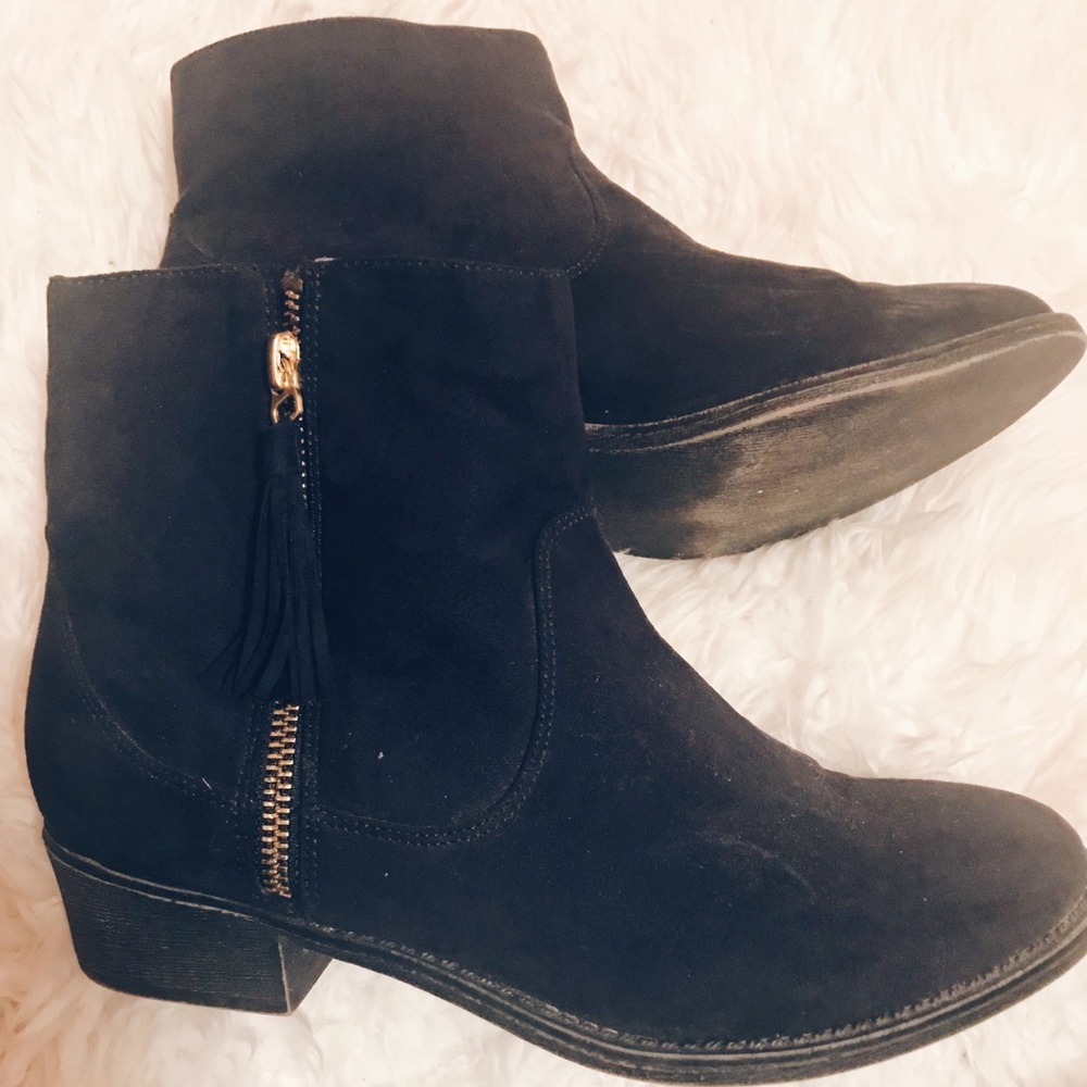 Black Diba Tassel Boots